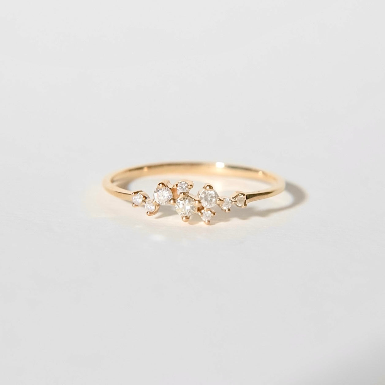 Cluster of Diamonds Ring