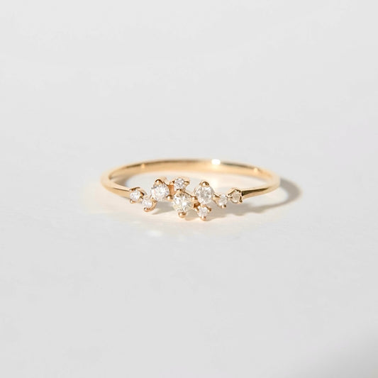 Cluster of Diamonds Ring