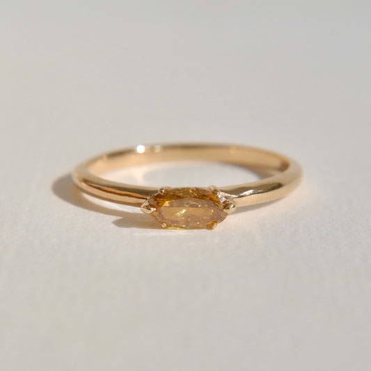 Orange Diamond Ring