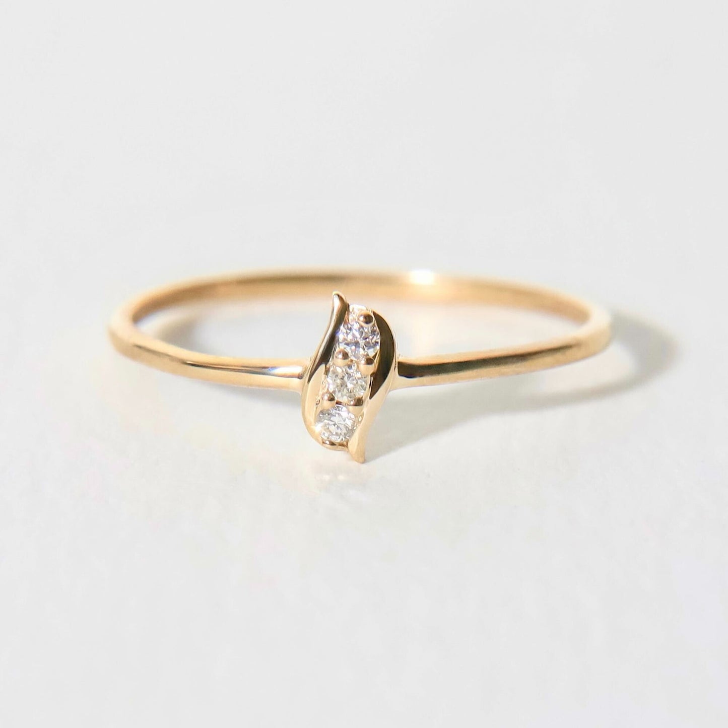 Diamond Leaf Ring