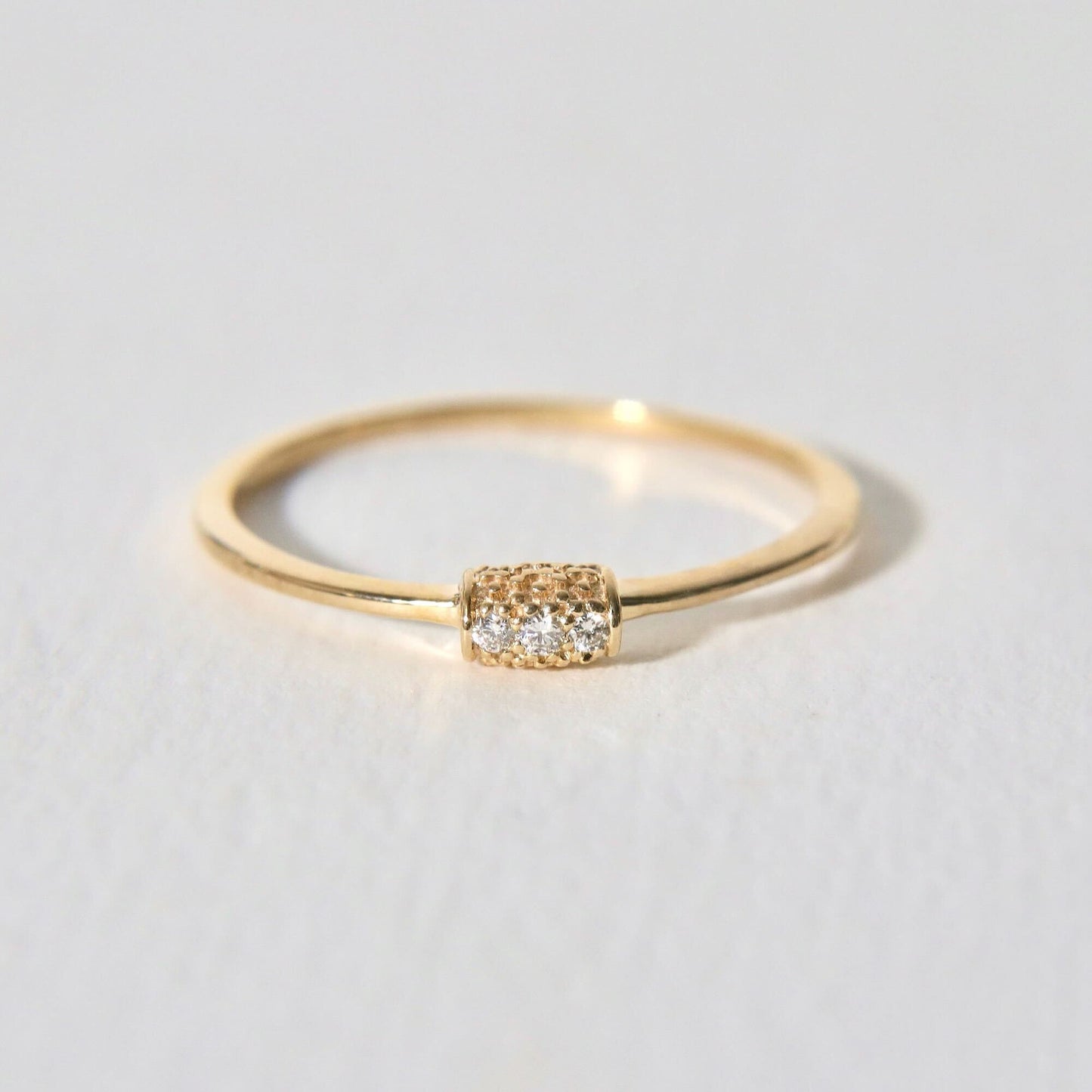 Diamond Barrel Ring