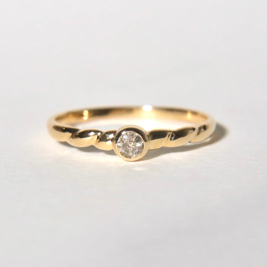 Old Mine Cut Diamond Ring