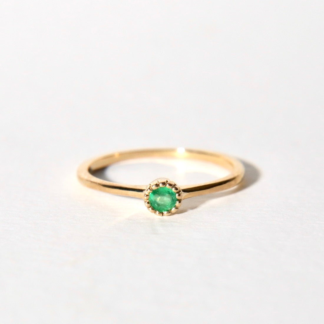 Single Emerald Clementine Ring