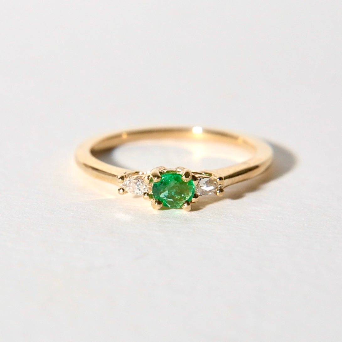 Darby Emerald Ring