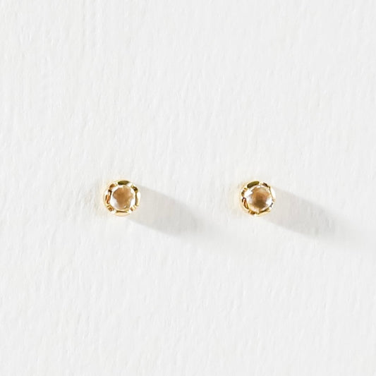 White Sapphire Studs