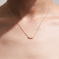 diamond bar pendent necklace, 9k gold