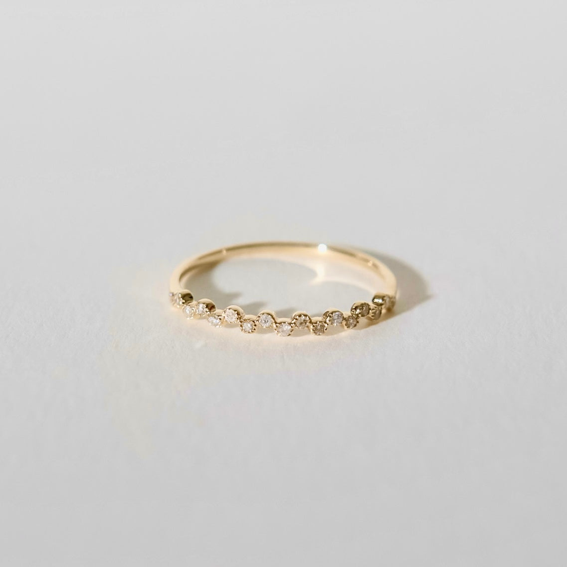 Serrated Diamonds Ring