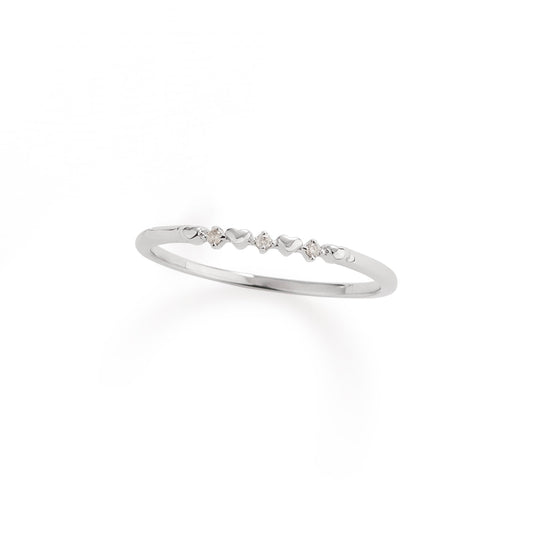 Mini Heart Diamond Ring