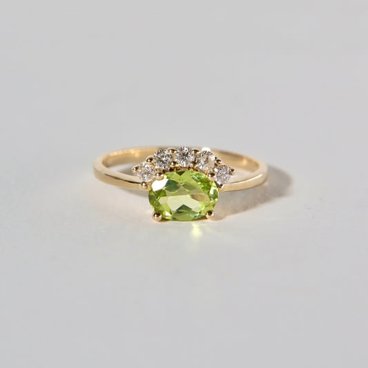 Clarence Peridot Ring