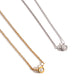 diamond solitaire pendent necklace in 9k gold, both yellow and white